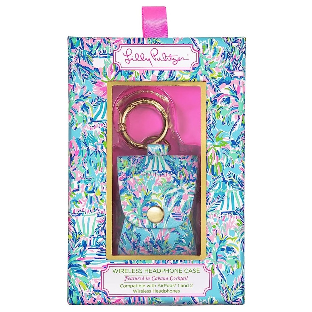 Lilly Pulitzer Wireless Headphone Case In Cabana Cocktail